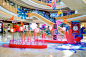 3D Advertising  banner beijing celebration china installation mall takeover vector