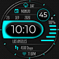 Construenist - Construe 3- Somewhat Blue - watch face for Apple Watch, Samsung Gear S3, Huawei Watch, and more - Facer