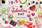 St. Valentine's Day Scene Creator : Greatest pack for upcoming Valentine's day. With 160+ items you can create unlimited variations of header/hero images. Every item was modeled, textured, rendered and retouched. Layered shadow in multiply mode for realis