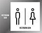 男女卫生间洗手间厕所标志图标矢量图设计素材
