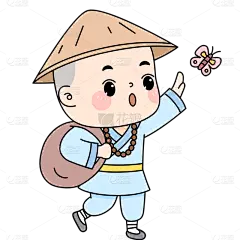卡通-可爱小和尚元素1