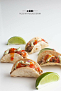 CCA      3 Bite Tacos with Guacamole Cream + Pico | Looks Appetizing | Pintere…
