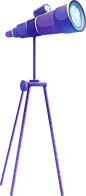 写实噪点劳动节场景插画-望远镜