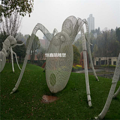 恒鑫踏15976601655采集到不锈钢编织蚂蚁雕塑