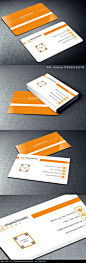 橙色地产名片AI素材下载_商业服务名片设计模板