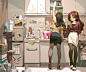 Anime 1600x1334 anime anime girls digital art artwork 2D portrait Skyfire kitchen office girl