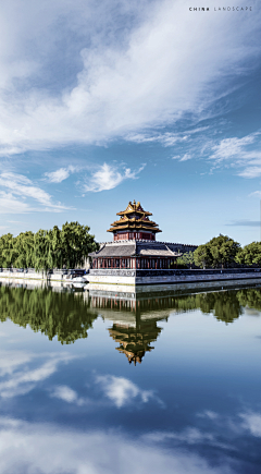 清风咒采集到风景建筑合成海报