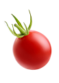 番茄 绿色 静物 高清 健康 影棚 蔬菜 食材 无人 新鲜 番茄 蔬果 一只 广告图 产品图 商业图 单品大图 白底图 展示图 包装图 樱桃番茄 半躺 静物 - 7MX.COM