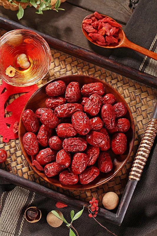 红色,枸杞,枣,桂圆,新年图片