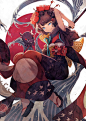 Fate/Grand Order  葛饰北斋  P站:山椒魚