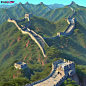 Isometric_Fantasy_Great_Wall_with_Japanese_style_tower_3d_gam_3