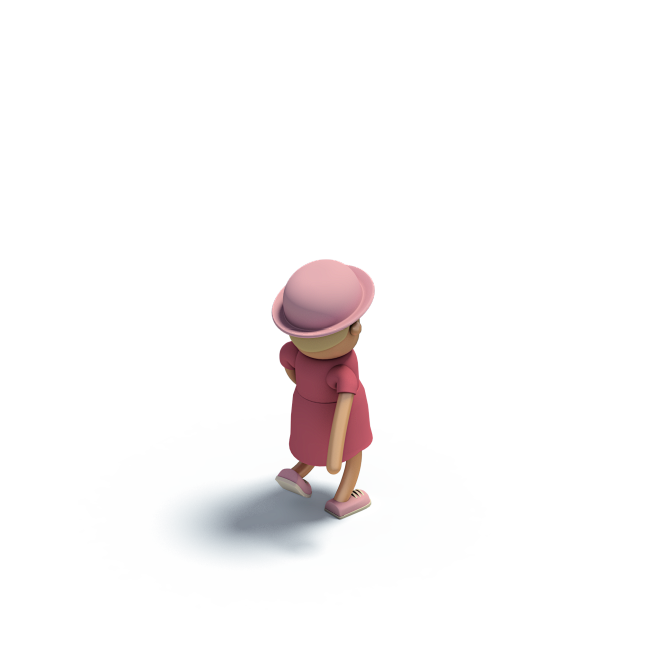 C4D人物小孩3D立体模型