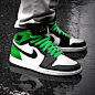  Air Jordan 1 High Retro Boston Celtics #Air Jordan #