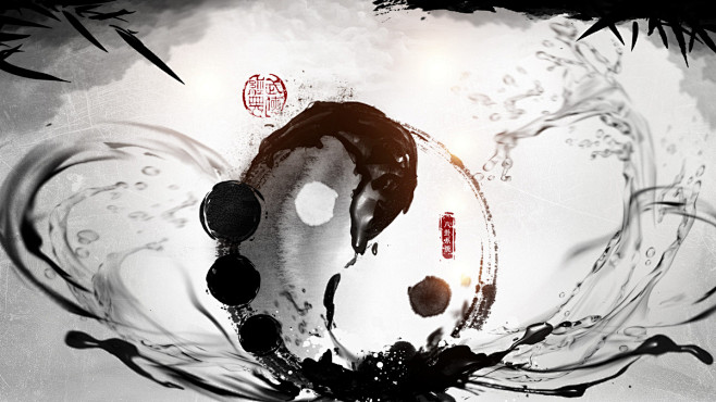 水墨背景