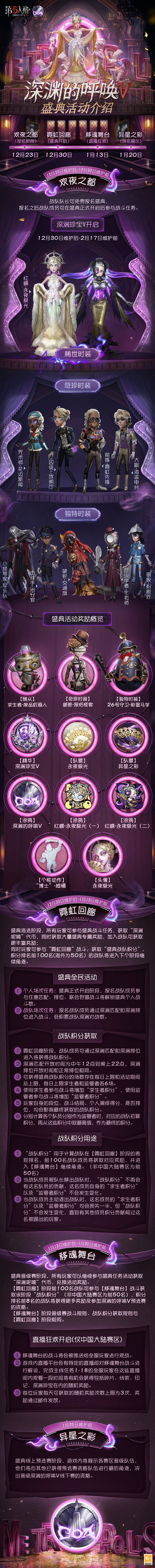 @网易第五人格 的个人主页 - 微博