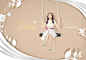 你好春天鲜花剪纸荡秋千海报PSD模板Hello spring poster template#ti219a6613-平面素材-美工云(meigongyun.com)