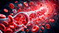 a picture of a red vein that is labeled blood