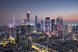 广州,cbd,日落,航拍视角,广州国际金融中心图片ID:VCG211130647572