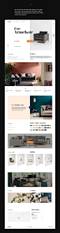 Cittá | Furniture website concept on Behance