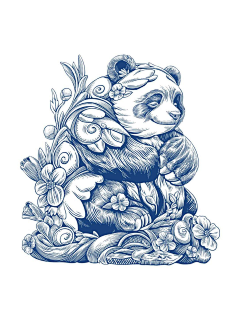 胖达设计采集到熊猫元素合集(Panda)●♥●——✿