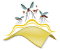 Insect Blocker Technology Illustration户外防虫技术是一种革命性的抵挡虫害技术。它可以有效抵挡蚊子、苍蝇、虱等昆虫。