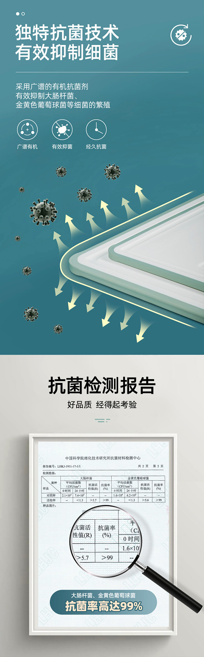 小熊菜板304不锈钢切菜板家用抗菌防霉占...