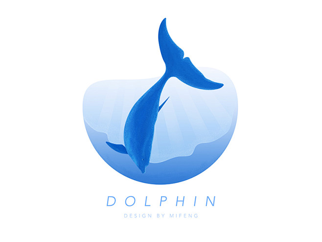 海豚平的水动物纹理例证海豚