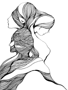 应薇洁采集到女插画