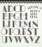 Art deco alphabet #怀旧#