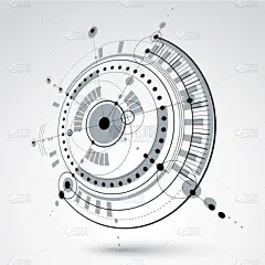 几何形状,技术,灰度图像,三维图形,技术员,形状,圆形,式样,绘制,阴谋