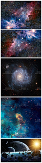 [gq45]48张宇宙银河星空溶图背景渲染气氛PS网站设计高清图片素材-淘宝网