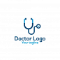 医疗听诊器logo标志矢量图素材