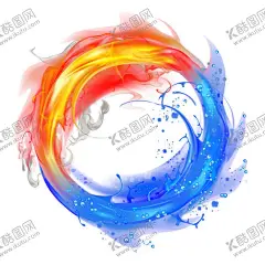 红蓝旋转球合成背景素材 【酷图网】红蓝,旋转,球,合成,背景,素材