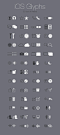iOS Glyphs-扁平化ICON设计系列