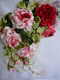 gorgeous Silk Ribbon Roses | Just Pretty