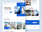 Homy - Home Agency Landing Page landingpage white blue house agency home minimalism modern ux uiuxdesign uiux ui web design webdesign web landing page landing