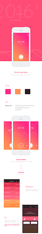 作品：RecorderAppDesign╱APP╱APPUIUI界面APP界面移动端UIwebappicon