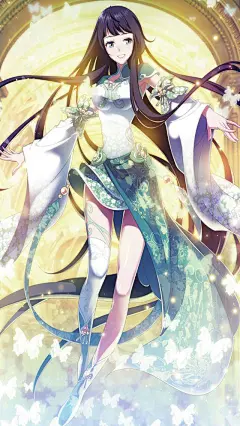 动漫人物手绘插画，《斗破苍穹之无上之境》同人图，动漫卡通高清手机壁纸