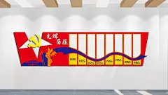 党的光辉历程大事记文化墙