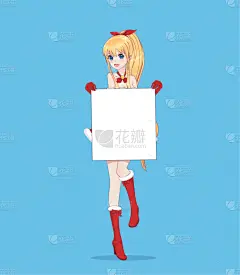 女人,拿着,白色,亚洲,巨大的,日本人,布告,可爱的,商务,肖像
