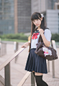制服少女 - Shui丶Sakura_Mashiro - 图虫摄影网