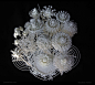 Filigree Floral Sculpture Produced with Innovative 3D Printing