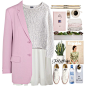A fashion look from January 2015 featuring white dress, DKNY and flat shoes. Browse and shop related looks.