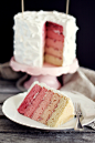 Pink Rainbow Cake.