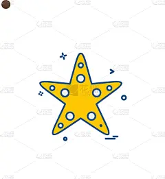 海星,式样,图标,海豚,动物,乘船游,夏天,太阳镜,水下,分离着色