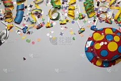 有五彩纸屑和派对的嘉年华