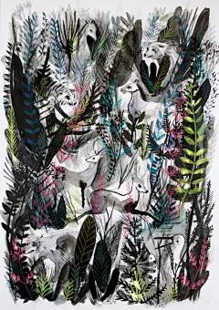 Layla Holzer 插画作品 - 当代艺术 - CNU视觉联盟