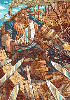 Artem Bizyaev，俄罗斯。独特的风格，类似于卡通但是又不完全是，因为有很多丰富的细节_恩赞De阿卡娜色擦_新浪轻博客_Qing