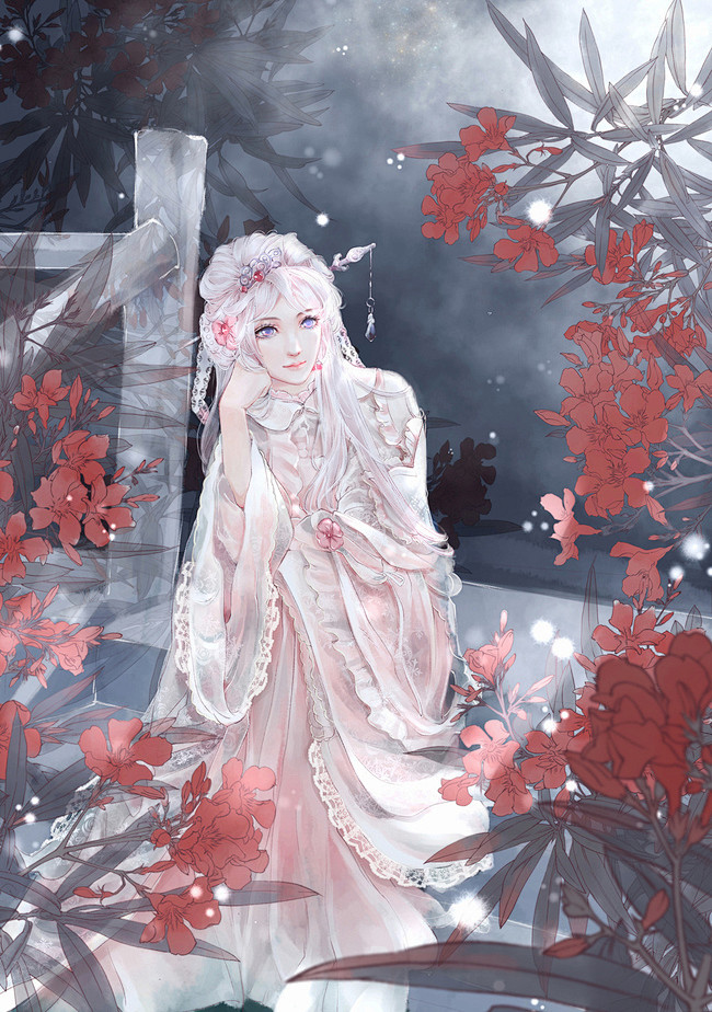 霹雳布袋戏芙蓉铸客巧天工同人图插画壁纸芙女半次元第一中文cos绘画