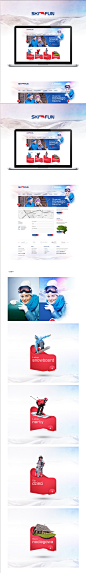 滑雪乐趣的Behance